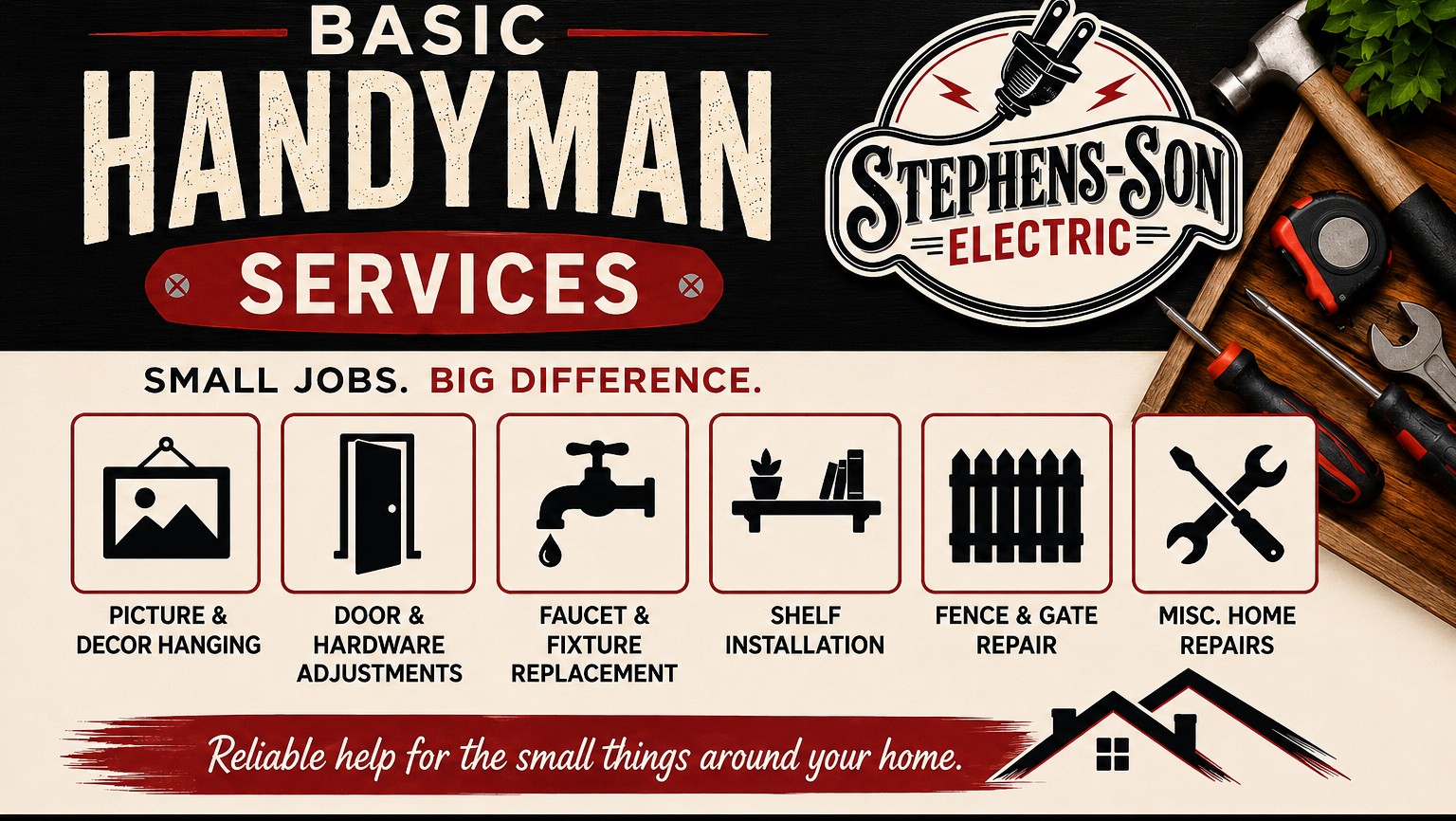 STEPHENS-SON ELECTRIC PRESCOTT ARIZONA HANDYMAN SERVICES
